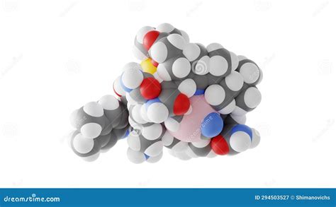Cobalamin Molecule Vitamin B12 Molecular Structure Isolated 3d Model