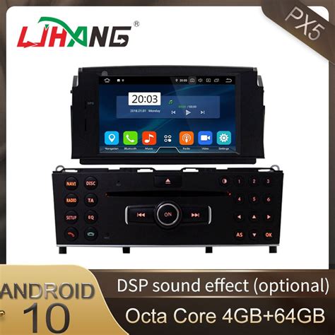 LJHANG Mobil DVD Player Android 10 Untuk Mercedes Benz C200 C180 W204