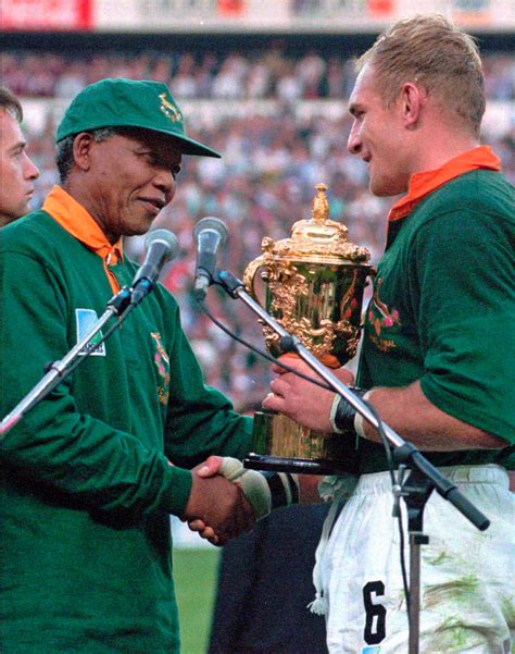 Photos Nelson Mandela And South Africas 1995 Rugby World Cup Win Time