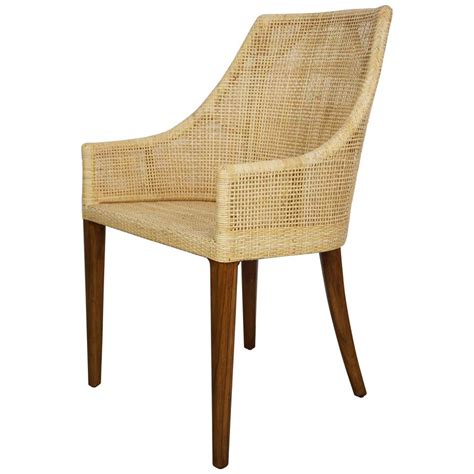 French Modern Design Rattan And Handcrafted Wicker Cane Armchair At 1stdibs Cane Wicker Chair
