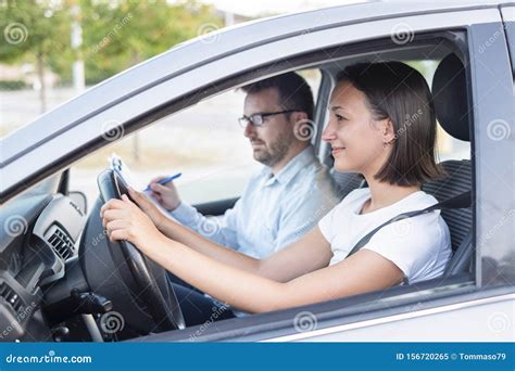 Learning To Drive A Car Driving School Stock Image Image Of Hand
