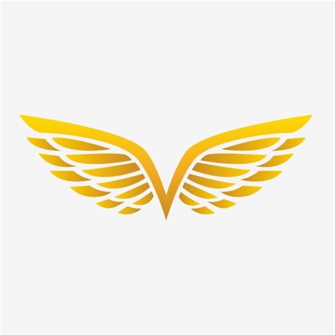Golden Wing Logo Creative Gold Wing Png And Vector With Transparent