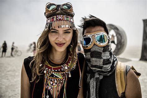 Burning Man Fashion Model