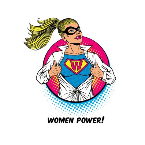 Superwoman Vector Art Stock Images Depositphotos