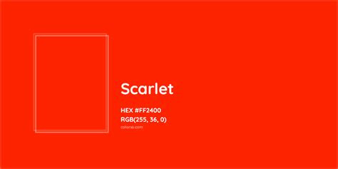 Scarlet Red Color Codes The Hex Rgb And Cmyk Values That You Need