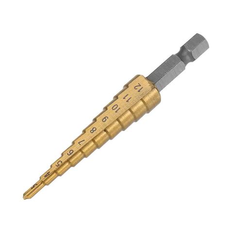 Stepped Drill Bit For Enlarging Holes In Base Plates