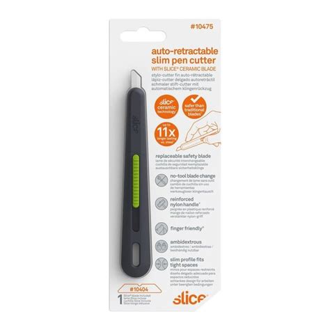 Slice Auto Retractable Slim Pen Cutter Dimensions L X W X H L 1390