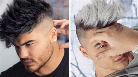 How To Black To Silver White Ombre Hair Color For Men