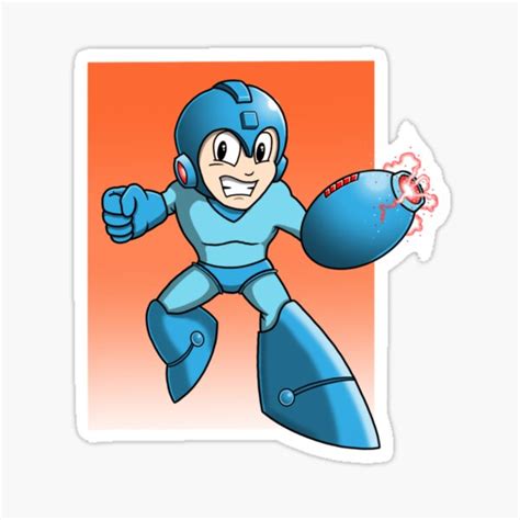 Megaman Sticker For Sale By Garrydeanart Redbubble