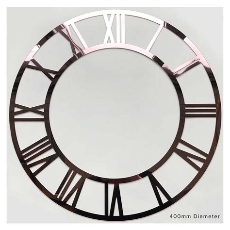 just arrived rose gold mirror clock face 800mm diameter prices are exclusive of shipping