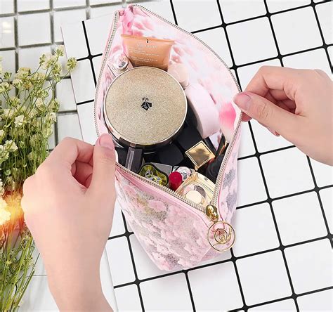 Transparent Makeup Bagpink Cute Cosmetic Bags Pouch For Pursesmall