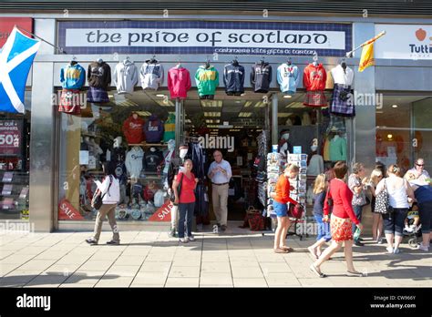 Pride Of Scotland Scottish Ts Shop Princes Street Edinburgh Stock