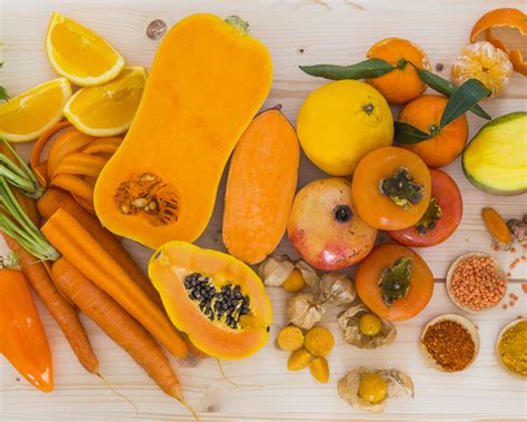 21 Frutas Y Verduras Amarillas Y Naranjas