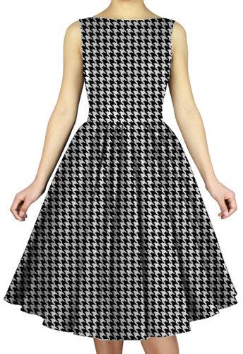 Houndstooth Sleeveless Dress Dresses Sleeveless Dress Vintage