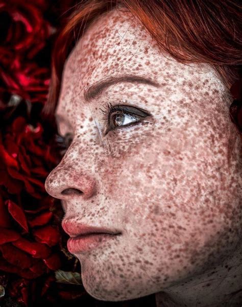 Pin By Ron Mckitrick Imagery On Shades Of Red Freckles Girl