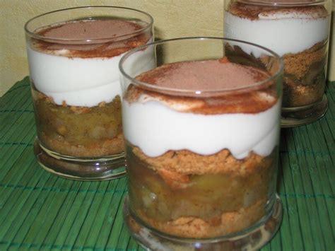 Verrines Crème de Marrons Pommes et Poires
