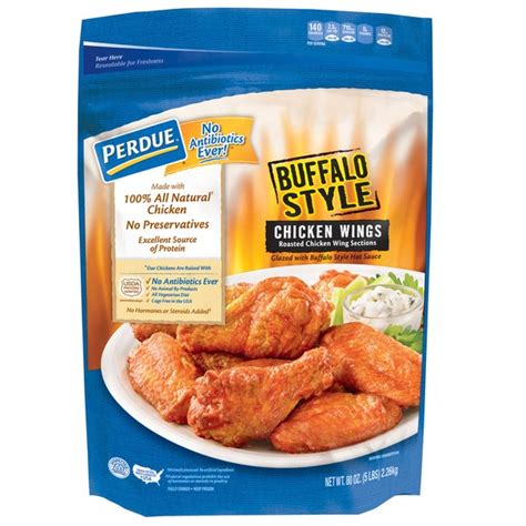 A few months ago, they secretly added these to some of their locations. Perdue Buffalo Style Chicken Wings, 80 oz From Costco in Austin, TX - Burpy.com