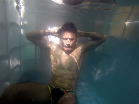 Underwater Man Breath Holding Tank Water Free Image From Needpix