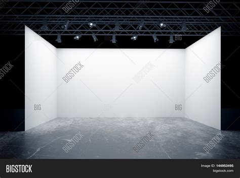 Empty White Stage Image And Photo Free Trial Bigstock
