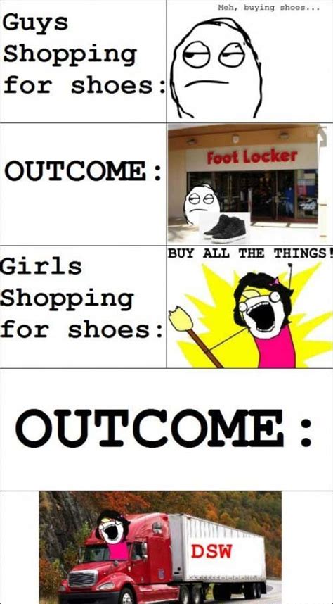 Shopping On Guys Vs Girls Guys Vs Girls Jokes Quotes Make Me Laugh