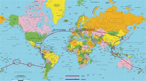 Planning et itinéraire de notre voyage autour du monde WD Travels