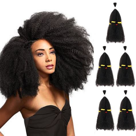 5 Bundles Afro Kinkys Curly Hair Extensions 13 X 5