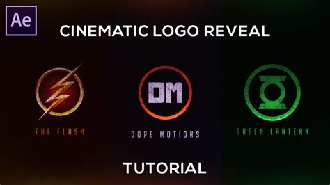 Cinematic Logo Reveal In After Effects After Effects Tutorial Youtube