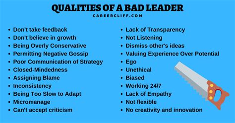 33 Qualities Of A Bad Leader How To Hook Ineffective Leadership