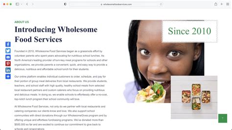 Wholesome Foods Services E Commerce Website