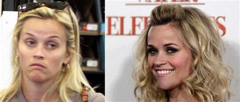 Reese Witherspoon Celebs Without Makeup Makeup Before And After Before And After Haircut