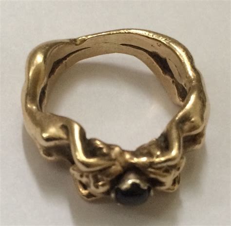 Art Deco Gold Nude Lady Ring Collectors Weekly