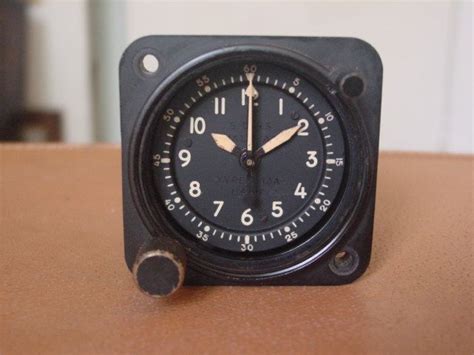 Vintage Waltham A 13a Aircraft Clock Chronograph 8 Day Clock