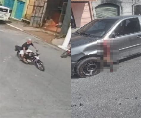 Notícias IMAGENS FORTES Motociclista em alta velocidade tem perna