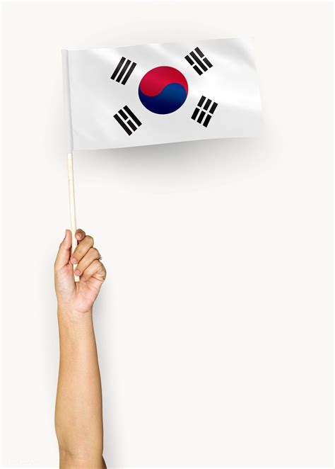 Person Waving The Flag Of South Korea Free Image By South Korea Flag Flags Of