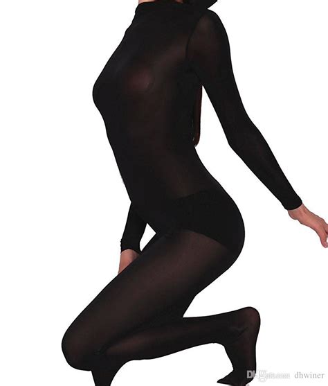 Womens Sexy See Through Second Skin Bodysuit Zentai Unitard