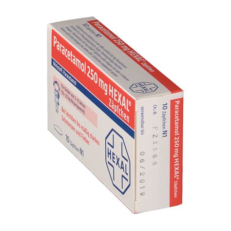 Paracetamol 250 mg HEXAL® Zäpfchen - shop-apotheke.com