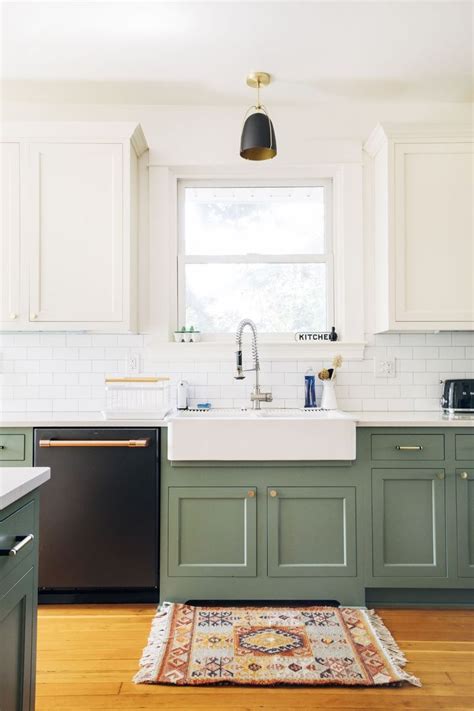 Olive green colour for the kitchen beautiful kitchen designs. behind-the-scenes: clean up! in 2020 | Kitchen cabinets ...