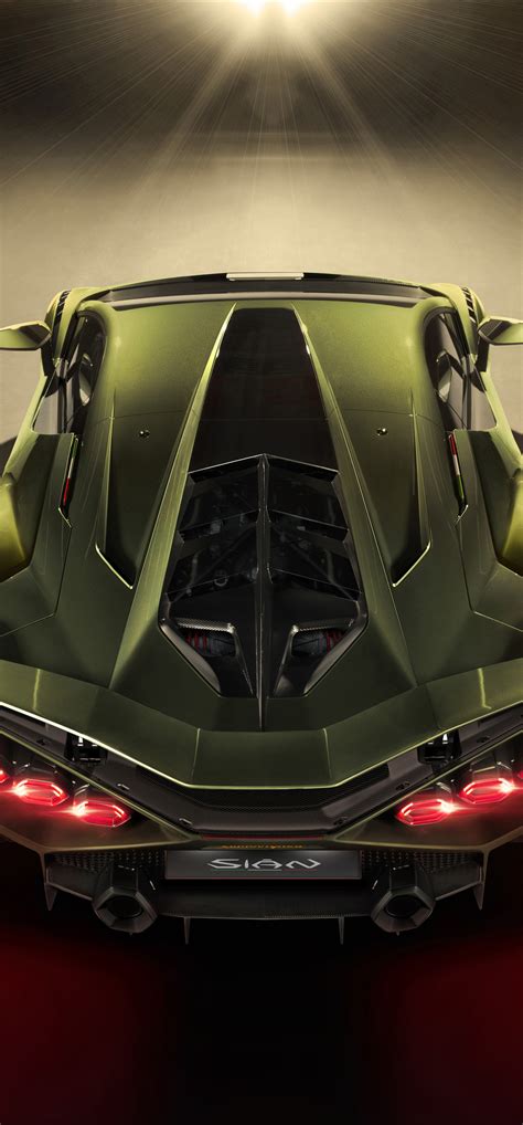1242x2668 2019 8k Lamborghini Sian Upper View Iphone Xs Max Hd 4k