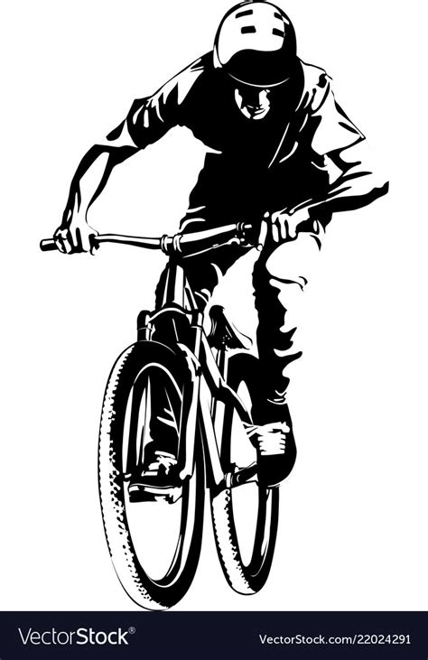 Cyclist Vector Satu Trik