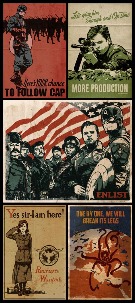 Captain America Propaganda Poster Collection By Paperflower86 On Deviantart