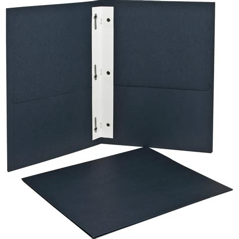 Oxford Twin Pocket 3 Hole Fastener Folders Dark Blue 25 Box