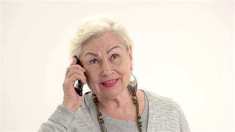 Old Lady Talking On Phone Elderly Woman Stock Footage Sbv 314295426