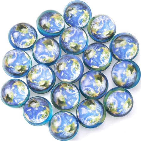 Pllieay 24pcs Earth Bouncy Balls For Kids Earth Party