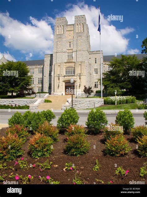 Burruss Hall At Virginia Tech University Stock Photo Alamy