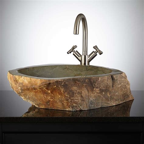 Danilova Natural Stone Vessel Sink Bathroom Sinks Bathroom Sink