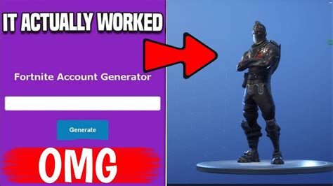 I Used Fortnite Account Generator And Got The Black Knight Youtube
