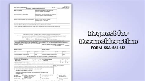 Printable Ssa 561 U2 Form Download Pdf Or Fill It Out Online And Print