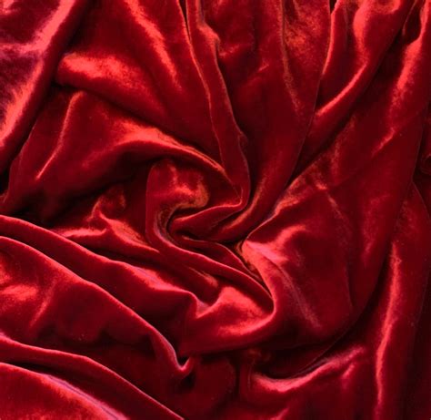 Ruby Red Silk Velvet Fabric Prism Fabrics And Crafts