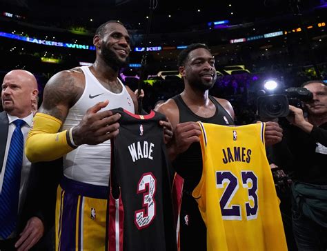 Los Angeles Lakers Lebron James Dwyane Wade To Workout Pregame