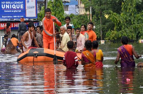 Todays Photo Ndrf Workers Rescue People From Flood